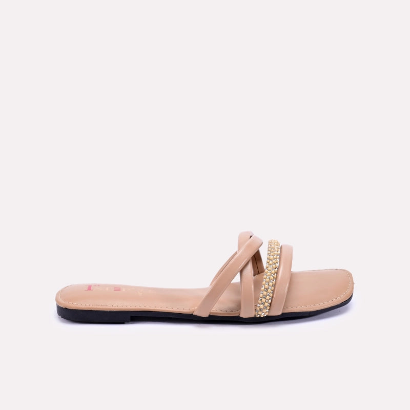 brampton womens fawn fancy flat slippers