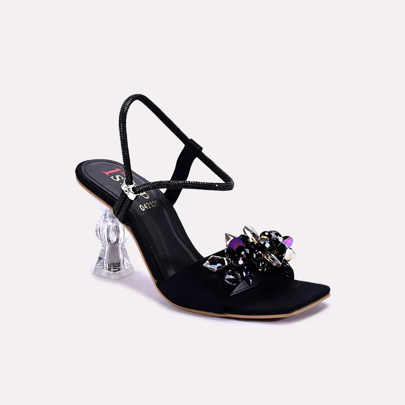 breeze black fancy sandals