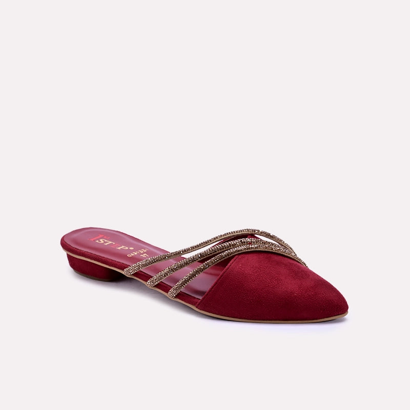 Maroon mules sales