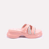 brixton womens chunky peach fancy slippers