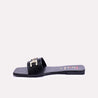 brookstone black fancy flat slippers for womens