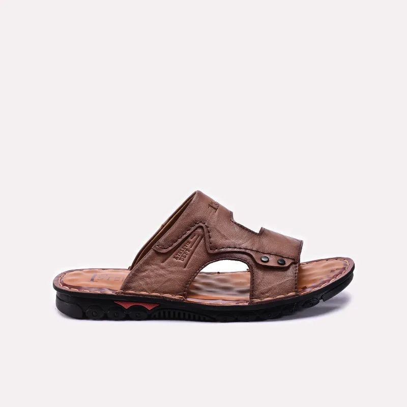 Mens Brown Casual Slippers