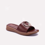Brown Comfy Casual Slippers