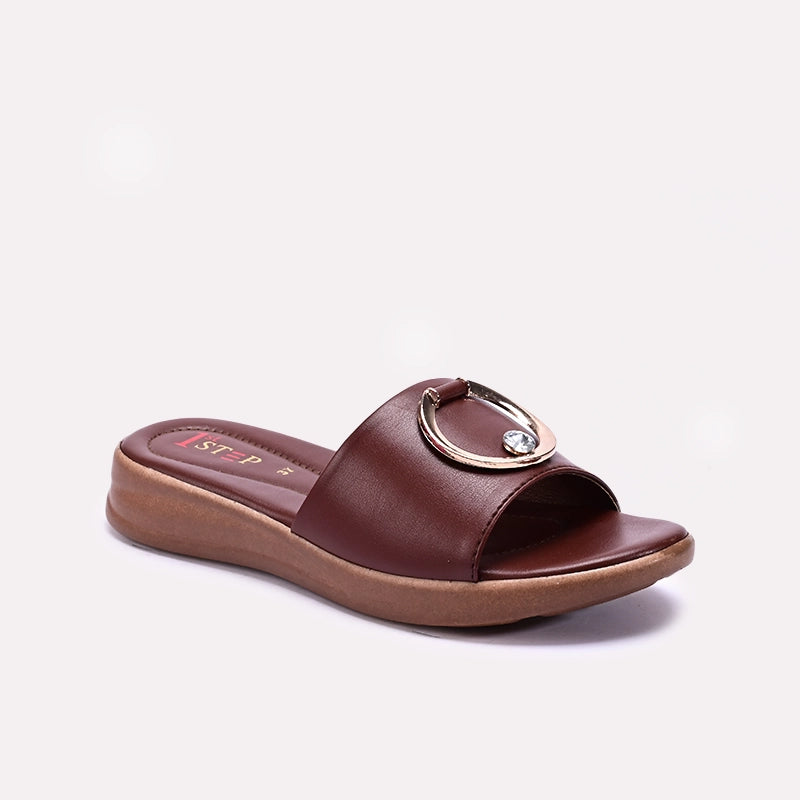 Brown Comfy Casual Slippers