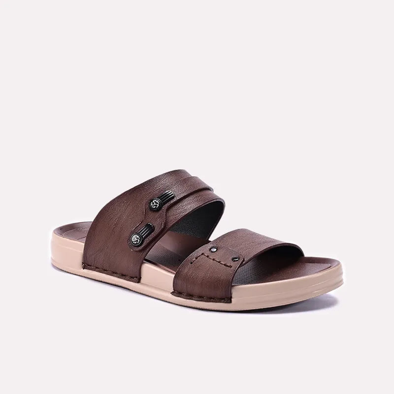 Brown Comfy Casual Slippers Men