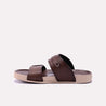 Mens Brown Comfy Casual Slippers