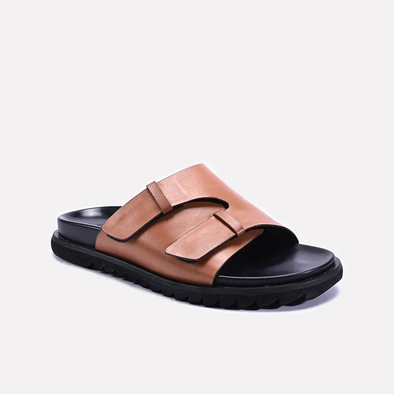 Brown Comfy Mens Slides 0151048