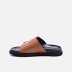 Brown Comfy Mens Slides 0151048