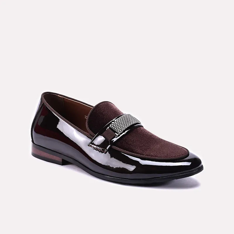 Brown Glossy Formal Shoes