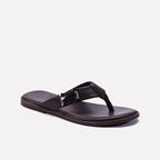brown hermes flip flops mens