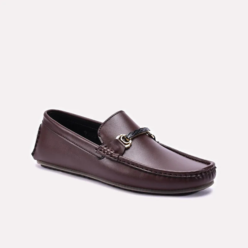 Brown Horsebit Loafers
