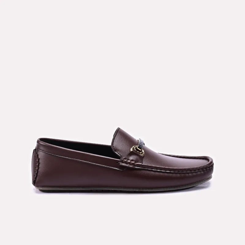 Mens Brown Horsebit Loafers