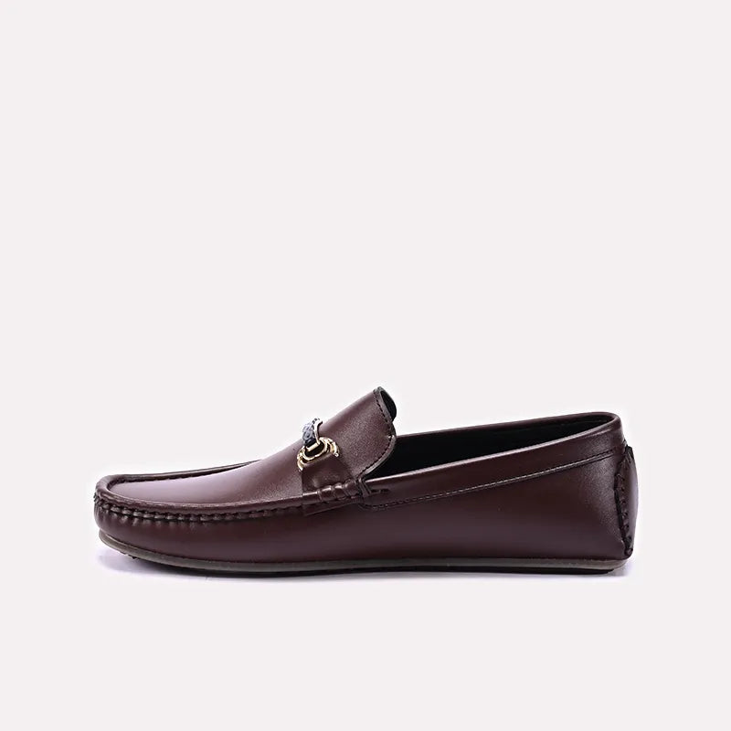 Brown Horsebit Loafers for Men