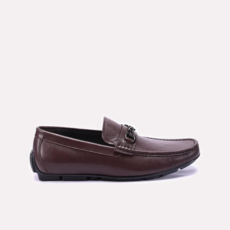 Mens Brown Horsebit Loafers