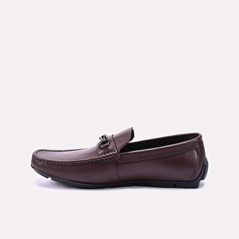 Brown Horsebit Loafers for Men