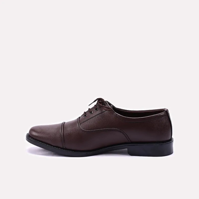Brown Matt Formal Shoes for Men