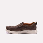 Brown Perforated Comfy Shoes for Men