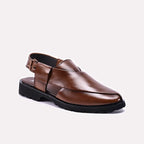 Brown Peshawari Chappal