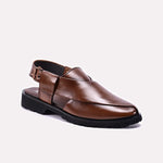 Brown Peshawari Chappal