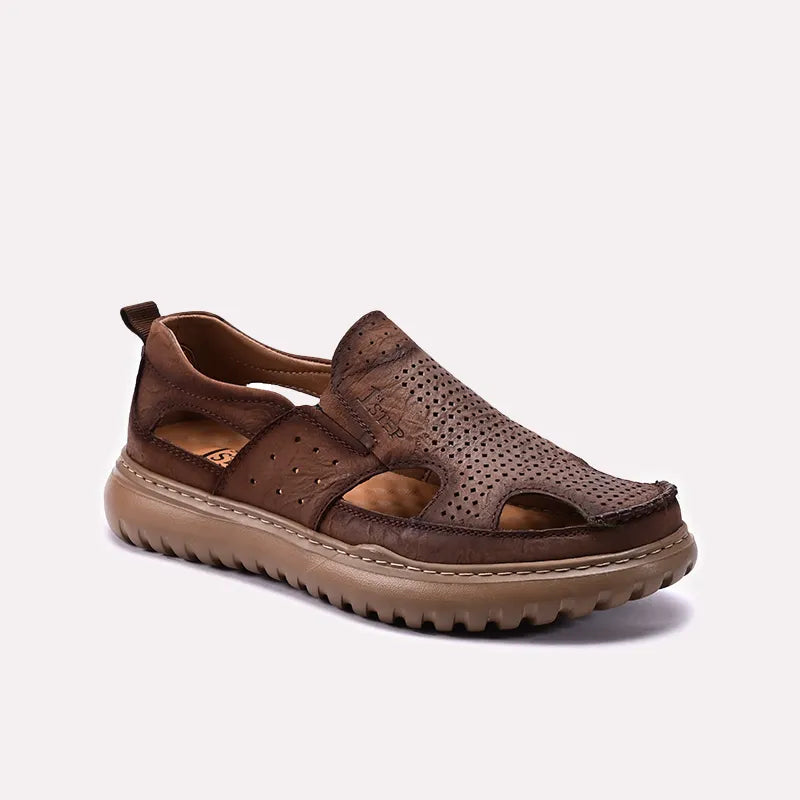 Brown Roman Sandals For Men