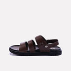 Brown Soft Buckle Sandals For Men 0141014
