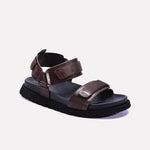 Brown Velcro Casual Sandals 0141169