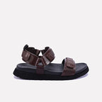 Brown Velcro Casual Sandals 0141169