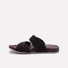 brown velcro slippers mens