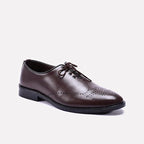 brown wingtip oxford shoes for men
