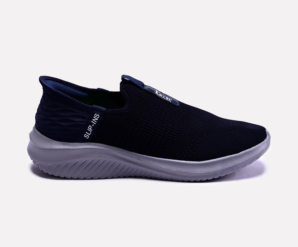 mens blue slip on sneakers