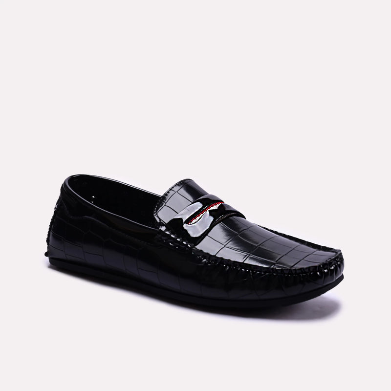 Byers Black Glossy Loafers 0130783