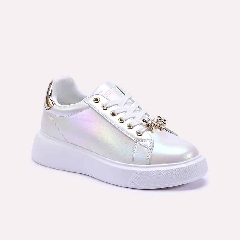 Cadenza White Glossy Sneakers 0440763