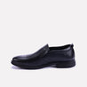camden black slip on perforated dress shoes for men