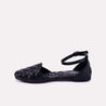 camellia black casual pumps for women