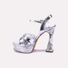 cameron silver high heel sandals for women