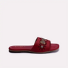 camila maroon women fancy slippers