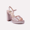 casey peach high heel sandals