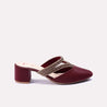 catalina womens maroon block heel bridal pumps