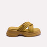 cathy mustard women thick sole slippers