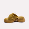 cathy mustard chunky slippers