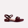 celeste womens maroon fancy sandals