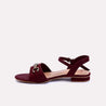 celeste maroon fancy sandals  for womens