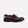 chester men brown loafer dress shoes