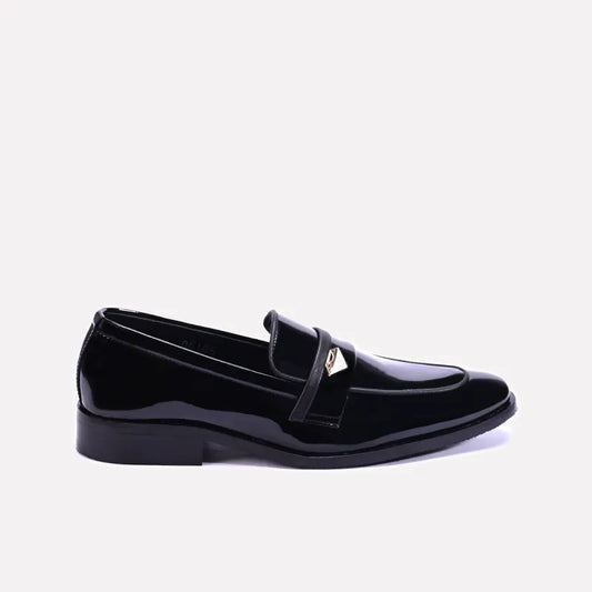 chesterfield mens black slip on formal loafers