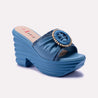 chunky blue slippers 0412360