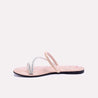 claremont peach fancy slippers for womens