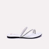 claremont womens white fancy slippers