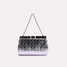 cora silver clutch back