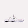 cressida white flat slippers for women