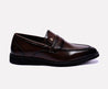 brown loafer men dress shoes